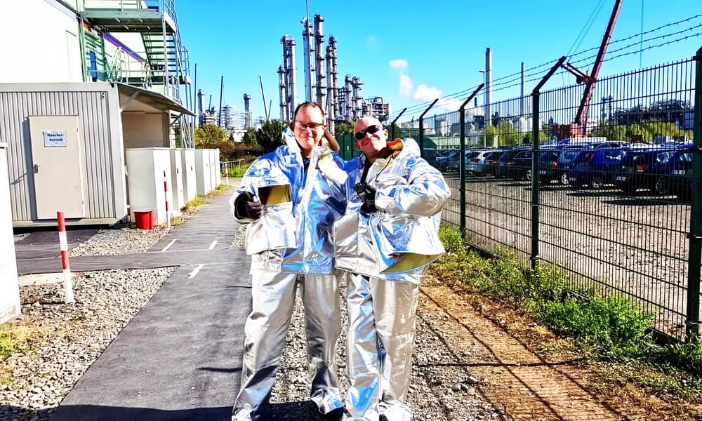 maintenance von raffinerie durch experten