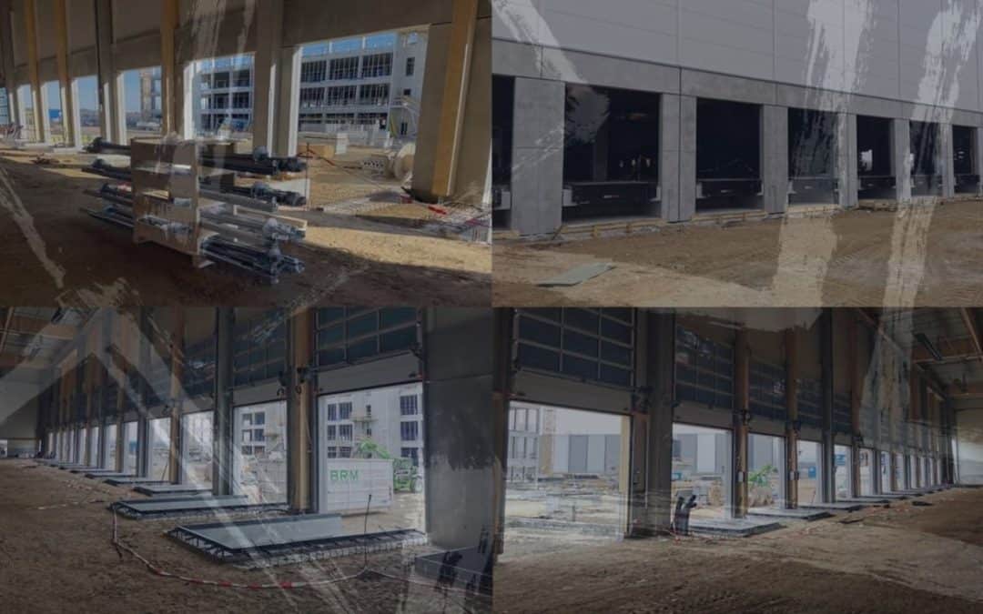 BVH – Logistikzentrum – Installation 20 Sektionaltore + 9 Anpassrampen
