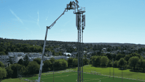 Installation of floodlighting system 