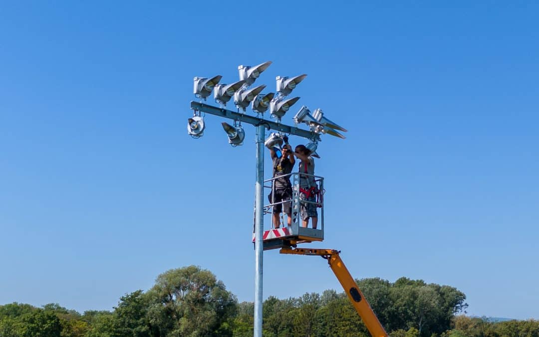 Neue Flutlichtanlage in Velm